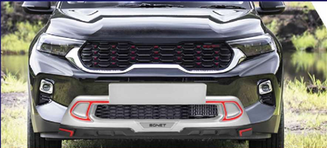 Front and Rear Diffuser for Kia Sonet