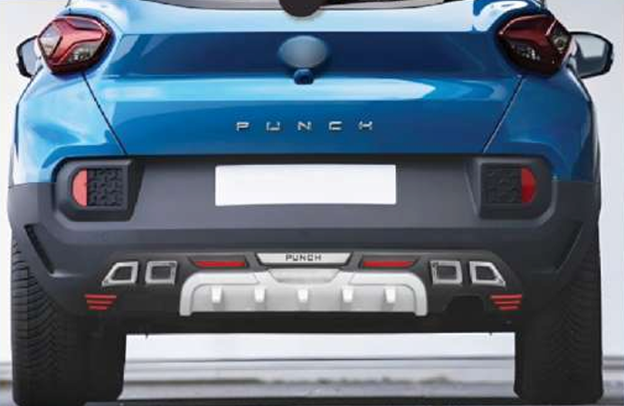 Front and Rear Diffuser for Tata Punch