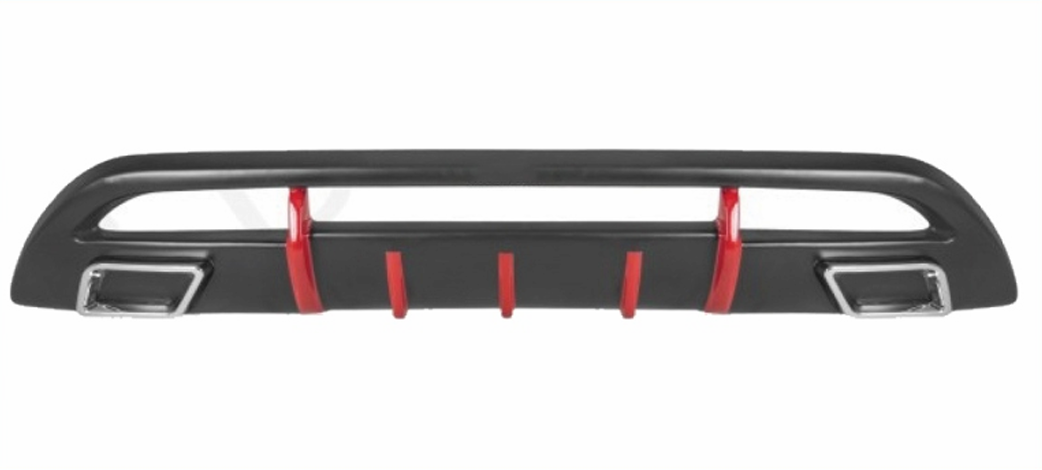 Red Rear Diffuser for Hyundai Creta