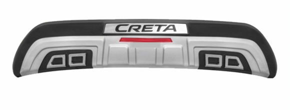 Silver Rear Diffuser for Hyundai Creta