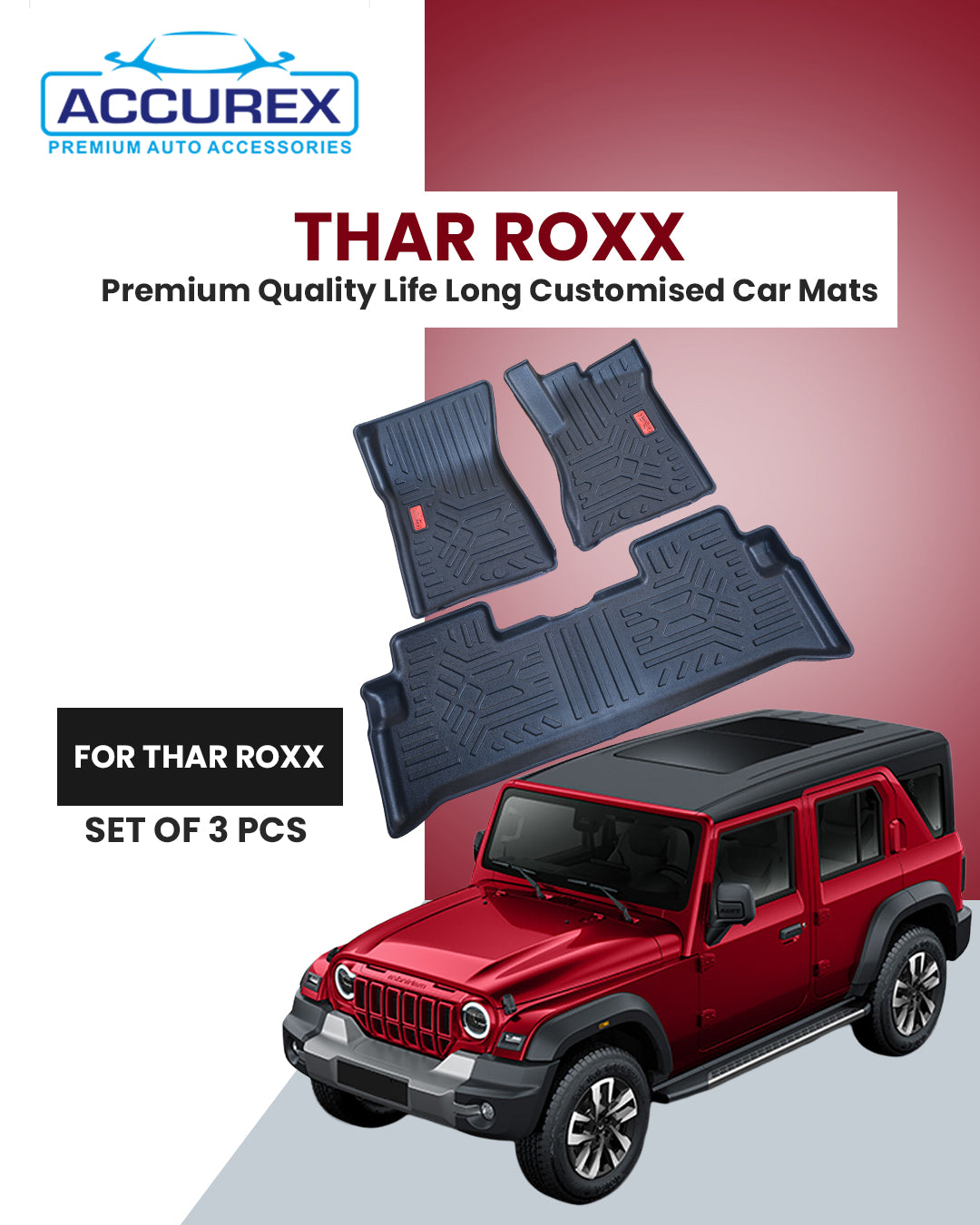 Premium Car Mats for Mahindra Thar Roxx