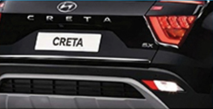 Lower trunk garnish for Hyundai Creta